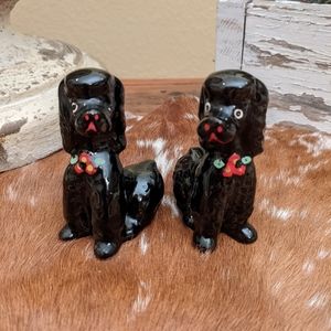 Black Redware Miniature Poodles Japan